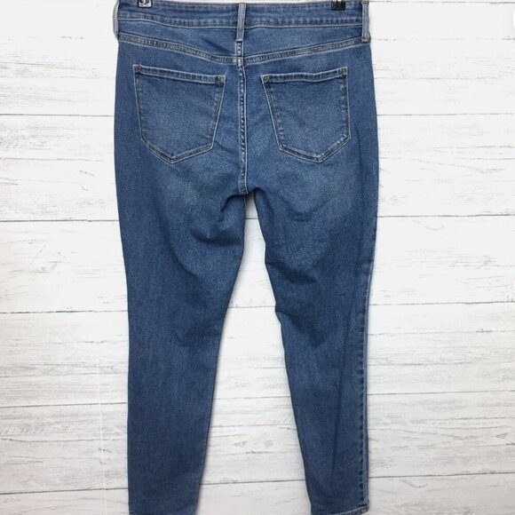 Old Navy Women's Jeans Rockstar Super Skinny Mid Rise size 10 length 29" - Picture 2 of 8